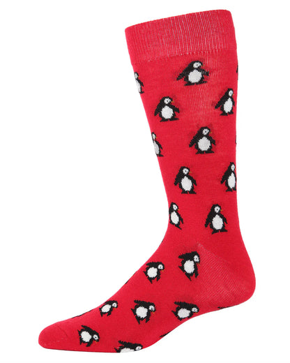 MEN'S PENGUINS LUXURIOUSLY SOFT CASHMERE CREW SOCKS