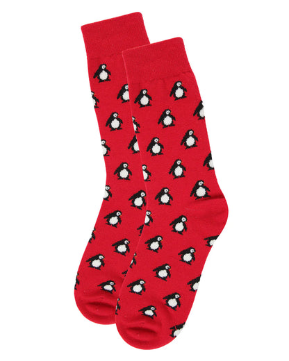 MEN'S PENGUINS LUXURIOUSLY SOFT CASHMERE CREW SOCKS