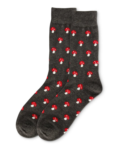 MEN'S MUSHROOM LUXURIOUSLY SOFT CASHMERE CREW SOCK