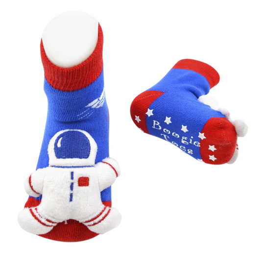 Baby Astronaut Boogie Toes Rattle Socks