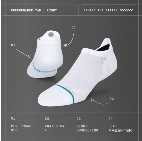 LIGHT PERFORMANCE TAB SOCKS