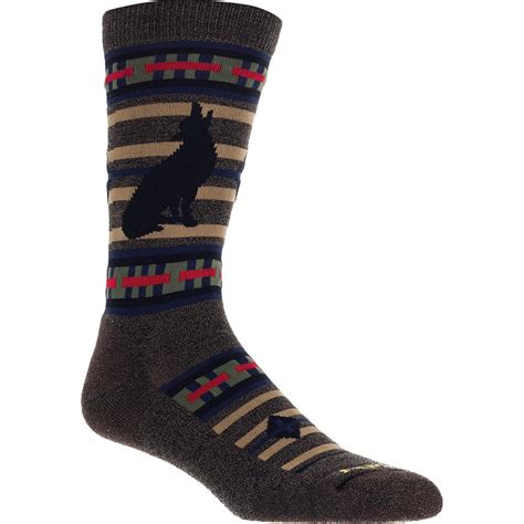 LOBO WOLF WOOL BLEND CREW SOCKS, UNISEX